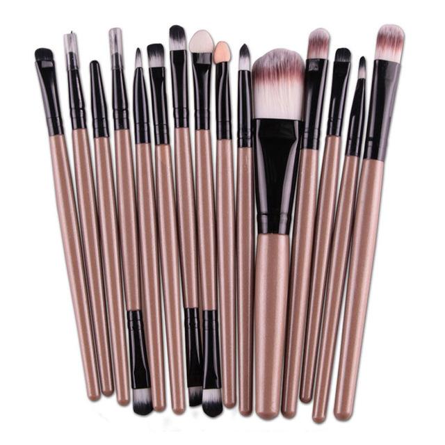 15Pcs Cosmetic Makeup Brushes