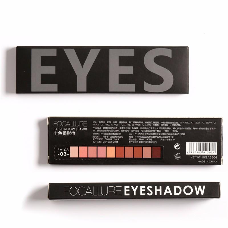 10 Color Makeup Eye Shadow Palette